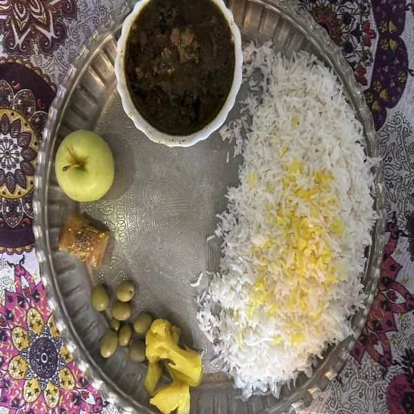 چلو خورشت قورمه سبزی - 1